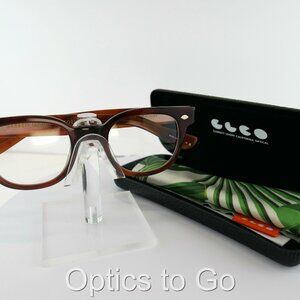 GARRETT LEIGHT CANTER  47-23-140 VINTAGE BURNT TORTOISE